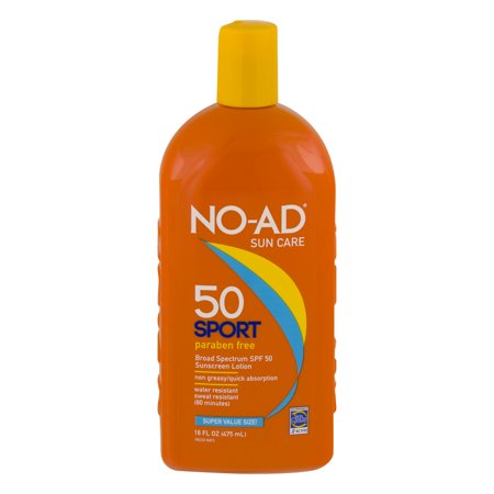 No-Ad Sport Sunscreen Lotion SPF 50, 16.0 FL OZ