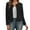 Black, variant on Women Jacket Metallic Sequin Print Long Sleeve Cardigan Open Front Slim Blazer Lightweight Coats Black