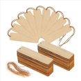 thumbnail image 2 of 300 Piezas Marcadores de Madera en Marcadores de Libros de Madera Sin Terminar Etiqueta Colgante con Agujeros y Cuerdas Proyectos de Manualidades DIY, 2 of 5