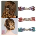 thumbnail image 3 of Unique Bargains Hair Barrettes for Women Hair Clips Sparkly  Hairpin 3 Pcs Blue, Pink, Purple, 3 of 7