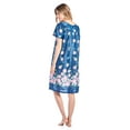 thumbnail image 3 of Casual Nights Women's Short Sleeve Muumuu Lounger Dress, 3 of 5