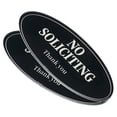 thumbnail image 1 of Unique Bargains Panneau Ovale Autocollant pour Porte Intérieur Extérieur Noir 2 Pack, 1 of 6