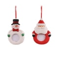 thumbnail image 1 of Monstrate 2 piezas marco de fotos de Navidad colgante Festival vacaciones Bar sala de estar dormitorio colgante decoración ornamento Kits de decoración para fiestas, 1 of 6