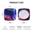 thumbnail image 6 of Daiia Cosmic Cat Psychedelic Journey Stretch Individual Couch Cushion Slipcovers Reversible Cushion Protector Slipcovers Sofa Cushion Protector Covers Milk Silk-16.9in, 6 of 9