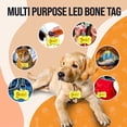 thumbnail image 4 of DoggyLove Led Dog Collar Light – Dog Lights for Night Walking – Glow in The Dark Dog Tag - LED Light Up Dog Tag - Clip On Blinking Dog Tag - Bone Shape ID Tag for Pet Safety, 4 of 7