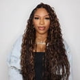 thumbnail image 2 of Eayon Loose Deep Wave Bulk Human Braiding Hair 4/27/30 300g 20 inch No Weft 100% Virgin Hair Extensions for Boho Braids, 2 of 12
