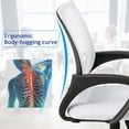 thumbnail image 2 of Dkelincs Mesh Office Chair Computer Desk Chair with 360° Casters & Armrest, White, 2 of 7