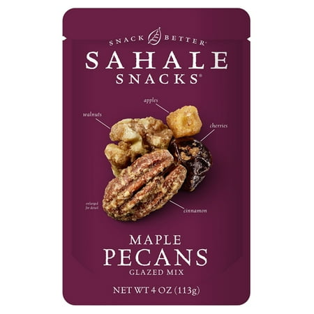 - Sahale Snacks Maple Pecans Glazed Mix 4 oz Bags - Pack of 6