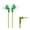 Green, variant on Panasonic ErgoFit Earphones, Neodymium Drivers, RP-HJE120 (Blue), RP-HJE120-A