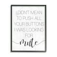 thumbnail image 2 of Stupell Industries Push Buttons For Mute Phrase Sassy Fun Apology,24 x 30, Design by Daphne Polselli, 2 of 5