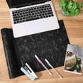 thumbnail image 3 of 1.5 Yards×11.9 Inch Solid Color Embossed PU Leather Sheets Textured Vintage Floral Pattern PU Leather Fabric Sheets for DIY Earrings Upholstery Sewing Crafts Purse Bag Making (Black), 3 of 8