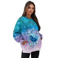 thumbnail image 7 of SCRAWLGOD Sea Turtle Butterfly Hibiscus Water Print Women Crewneck Sweatshirts with Pockets Long Sleeve Drop Shoulder Pullovers Comfy Stylish Loose Fit Clothes for Daily Wear, XL, 7 of 7