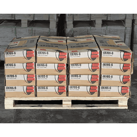 

(48 Spools) PGN Solid MIG Welding Wire - ER70S-6 - 0.030 Inch 33 Pound Spool - Mild Steel MIG Wire with Low Splatter and High Levels of Deoxidizers - For All Position Gas Welding