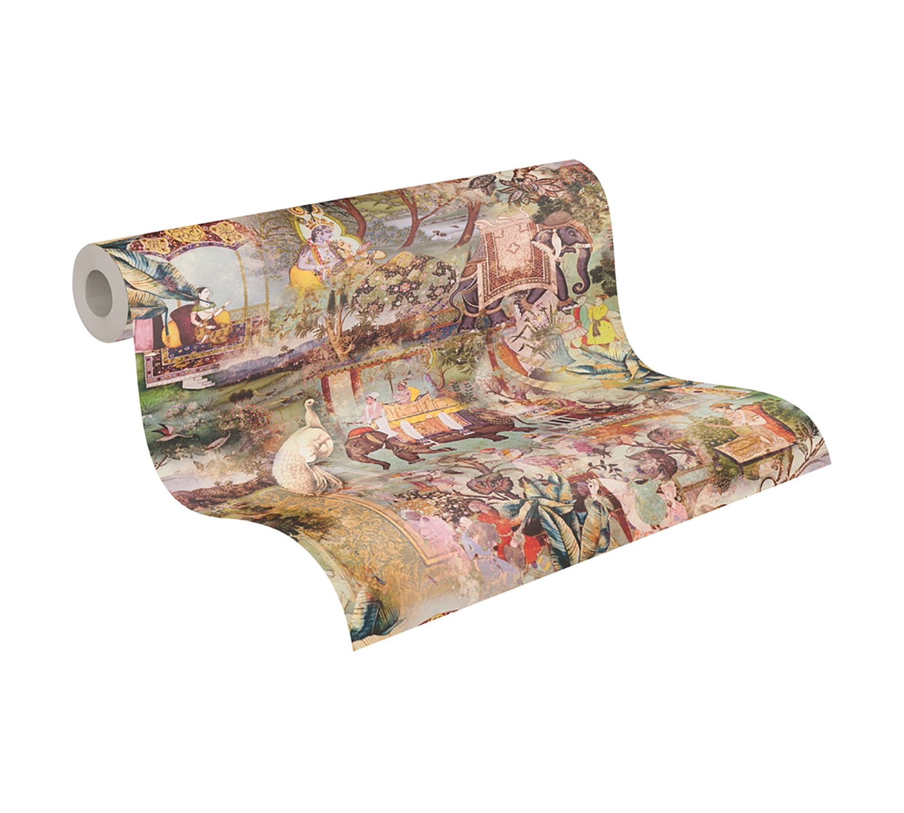 AS Creation Fenmore Olive Indian Safari Wallpaper