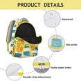 thumbnail image 4 of Pineapple Themed Travel Backpack - Great for School & Weekend Getaways, Durable Material & Roomy Interior, 4 of 6
