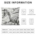 thumbnail image 5 of ONETECH Throw Pillow Cover Dinosaurs Animals Skeleton Biology Antique Wildlife Artwork Decor Lumbar Pillow Case Cushion for Sofa Couch Bed, 5 of 5