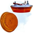 thumbnail image 6 of APSMOTIV Auxilary Lamps 3" Round Amber Led Side Marker Trailer Lights Led Light Trailer Clearance Marker Led Universally Fit Any Vehicles With (Amber, 12V Volts), 6 of 7