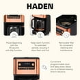 thumbnail image 3 of Haden Generous Brew 14 Cup Programmable Digital Coffee Maker, Black/Copper, 3 of 9