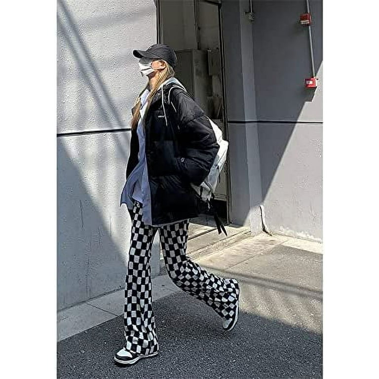 Checkered pants shop aesthetic