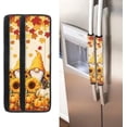 thumbnail image 1 of NETILGEN Sunflower Gnome Refrigerator Door Handle Covers Set of 2, Kitchen Appliance Decor Fridge Microwave Oven Door Handle Covers Decoration for Thanksgiving Day, 1 of 6