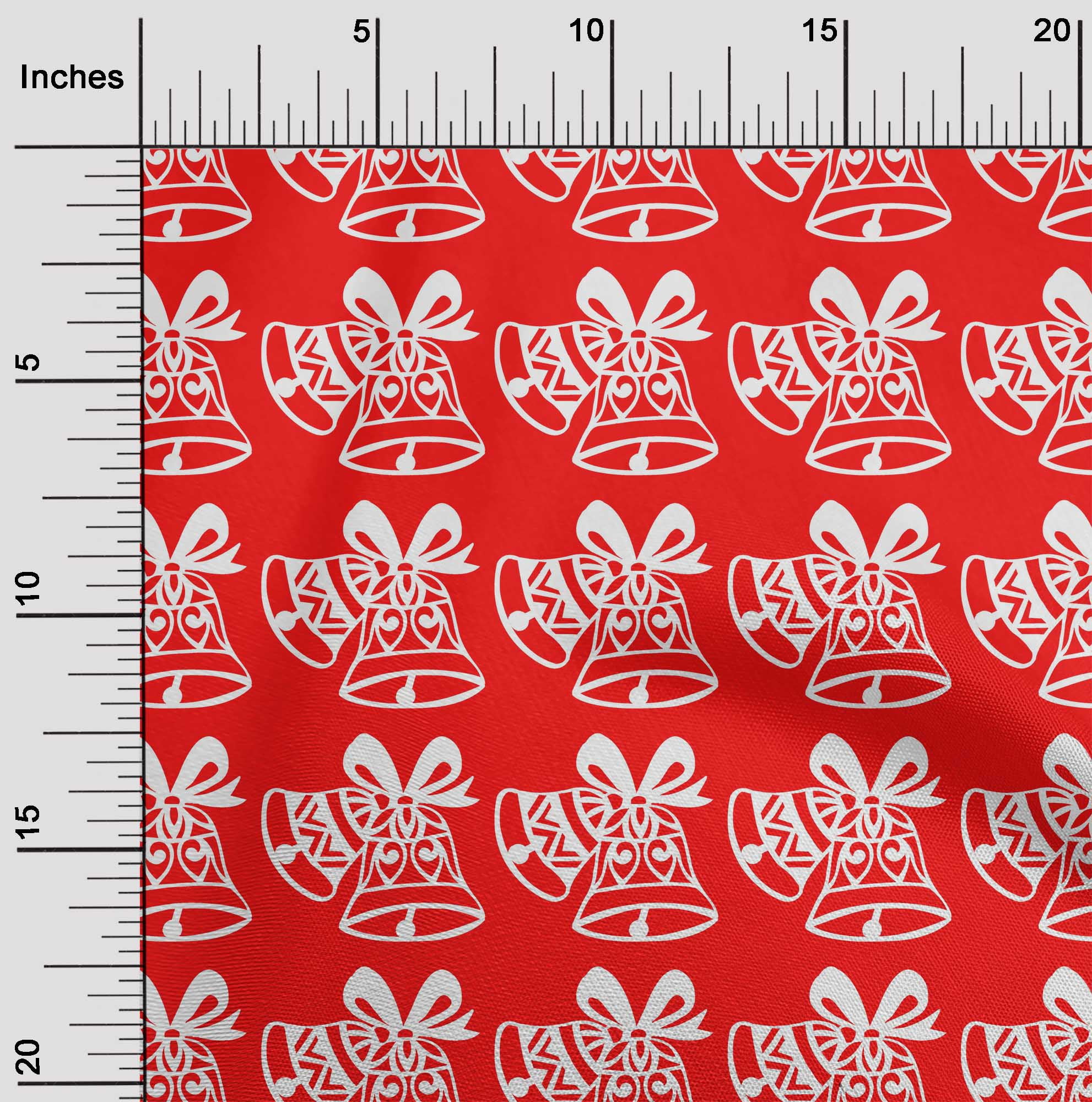 oneOone Cotton Silk Red Fabric Merry Christmas Sewing Craft Projects Fabric Prints By Yard 42 Inch Wide-SW2