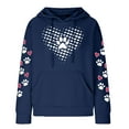 thumbnail image 4 of Enjoytime Long Sleeve Tops for Woman Oversized Cute Printed Loose Fit Sweatshirts Drawstring Hooded Pockets Casual Women Hoodie Tops, 4 of 4