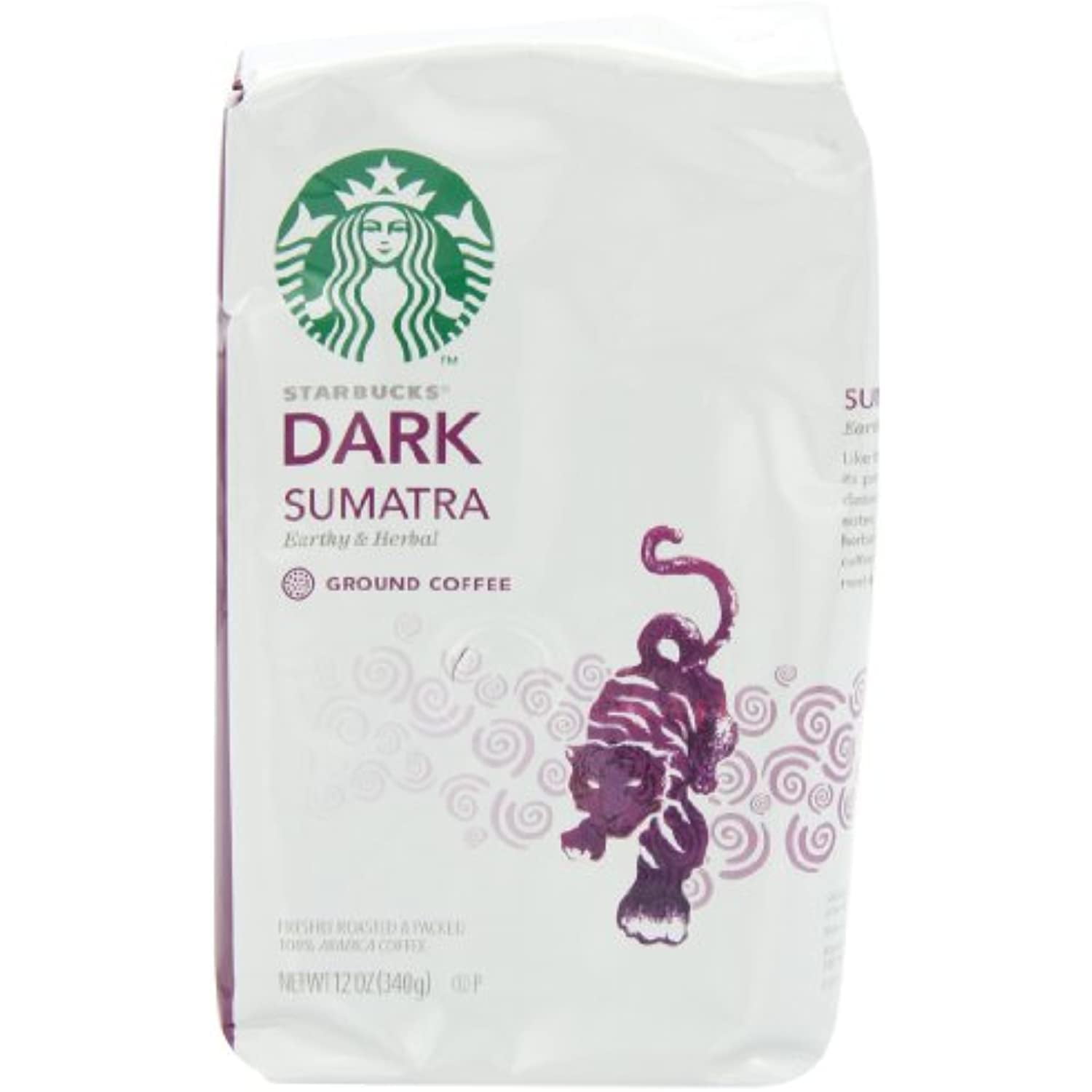 Starbucks Sumatra Ground Coffee, 12 Ounce (Pack Of 3)