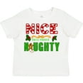 thumbnail image 3 of Inktastic Nice Until Proven Naughty with Holly and Gingerbread Man Boys or Girls Toddler T-Shirt, 3 of 5
