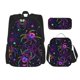 thumbnail image 1 of Disketp Multi-colored Spiders Mochila Estampada de Gran Capacidad con Lonchera y Estuche, Set de 3 Piezas para Estudiantes, 1 of 7