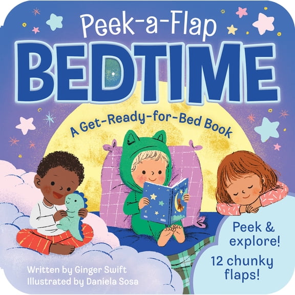 Peek-A-Flap Bedtime, (Board Book)