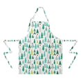 thumbnail image 2 of Green Christmas Tree Apron-Garden Aprons for Women with Pockets-Cotton Linen Waterproof Kitchen Cooking Gardening Aprons Adjustable for Kitchen,Cooking,BBQ and Salon 32"x27", 2 of 7
