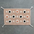 thumbnail image 3 of Creative Co-Op Boho Cotton Tufted Bath Mat with Circle Pattern and Tassels, Multicolor, 3 of 6