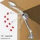 thumbnail image 1 of 2pcs Silvery Heavy Duty Lid Support Hinges, Hinge with Soft Close for Cabinet, Kitchen, in order to Wardrobe the lid stays ope, 1 of 5