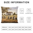 thumbnail image 5 of Creowell Farm House Field Tree Fashion Style Dirt-Resistant Throw Pillow Covers for Couch Sofa Bed Living Room Bedroom for Car 1PC 12x12in, 5 of 5