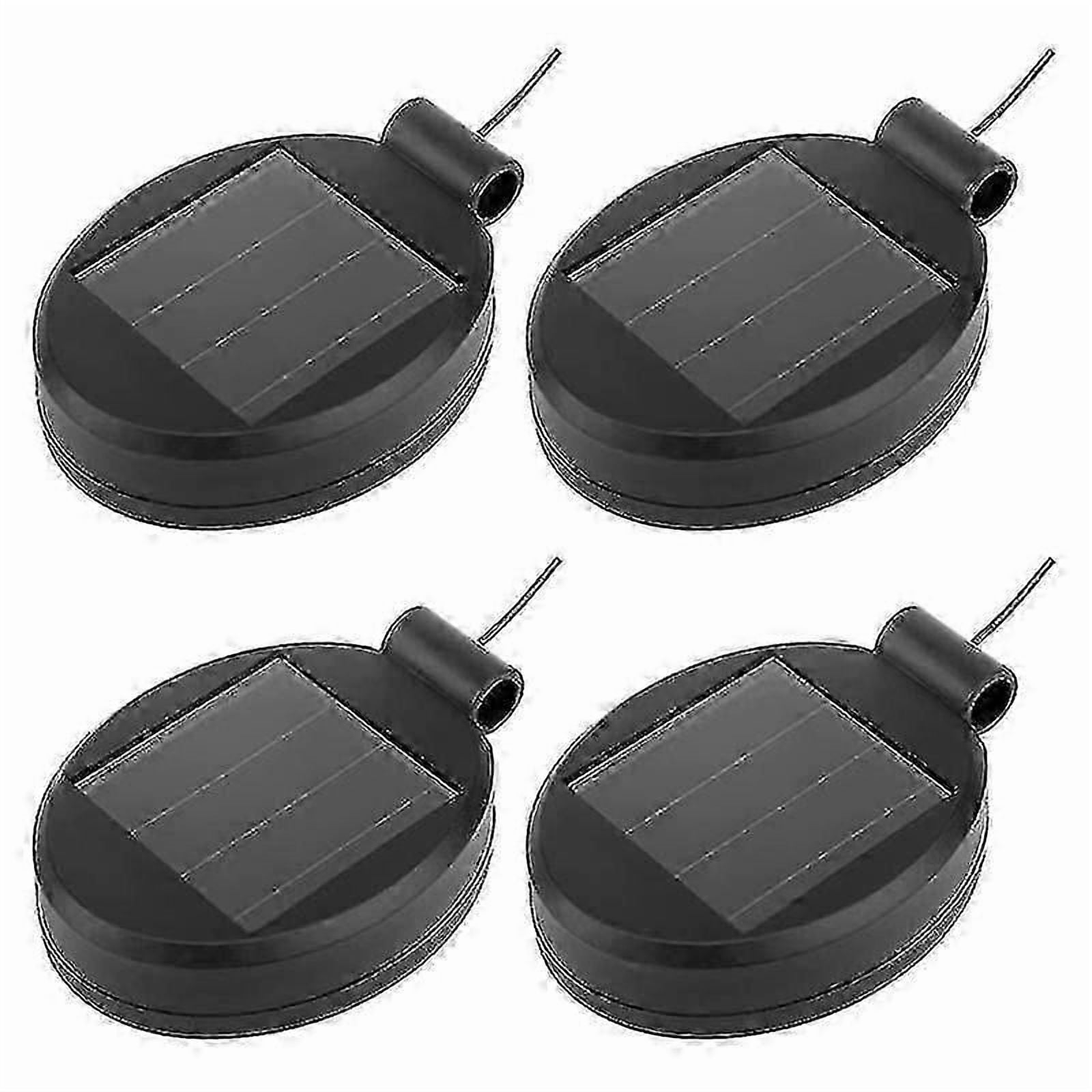 4 Packs Solar Led Light Replacement Top Part Panel ,solar Panel Lantern ...