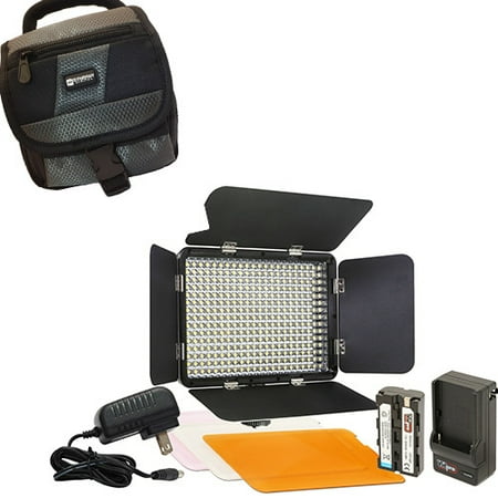 Panasonic Lumix GH4 Digital Camera Lighting Vidpro Ultra-Slim LED-330 Professional Video and Photo LED Light Kit- With SDC-27 (Best Ultra Slim Digital Camera)