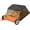 Orange | 44 inches, variant on 50 in Lawn Sweeper Tow Behind, 28 Cu. ft Large Hopper Leaf & Grass Collector, Heavy Duty Pull Behind Yard Sweeper with Adjustable Sweeping Height for Yard, Lawn, Farm
