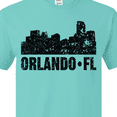 thumbnail image 4 of Inktastic Orlando Skyline with Grunge T-Shirt, 4 of 5