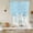 SkyBlue, variant on Black Spring Floral Tie Up Curtains 45 Inches Long, Kitchen Window Curtains Over Sink, Farmhouse Flowers Elegant Pastoral Small Window Curtains Shade Balloon Curtains Valances for Bedroom 34"x45"