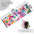thumbnail image 5 of Yayeee Runner Rug for Bedroom 2'x6' Machine Washable Hallway Non Slip Mat, Light Colorful Circles, 5 of 8