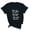 Black, variant on Womens 100th Day Casual Crew Neck Tee Soft Cotton Graphic Print Top for School Celebration & Everyday Wear