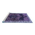 thumbnail image 2 of Ahgly Company Machine Washable Indoor Round Persian Blue Traditional Area Rugs, 8' Round, 2 of 4