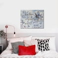 thumbnail image 4 of Butterfly Wall Art Purple Flower Pictures Wall Decor Farmhouse Rustic Floral Canvas Prints Motivational Quotes Painting Modern Artwork Home Decoration for Bathroom Bedroom Living Room, 4 of 7