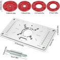 thumbnail image 2 of Aluminum Router Insert, - Aluminum Router Table Insert Router Table Benches Wood Tools Milling Cutting Machine, 2 of 5