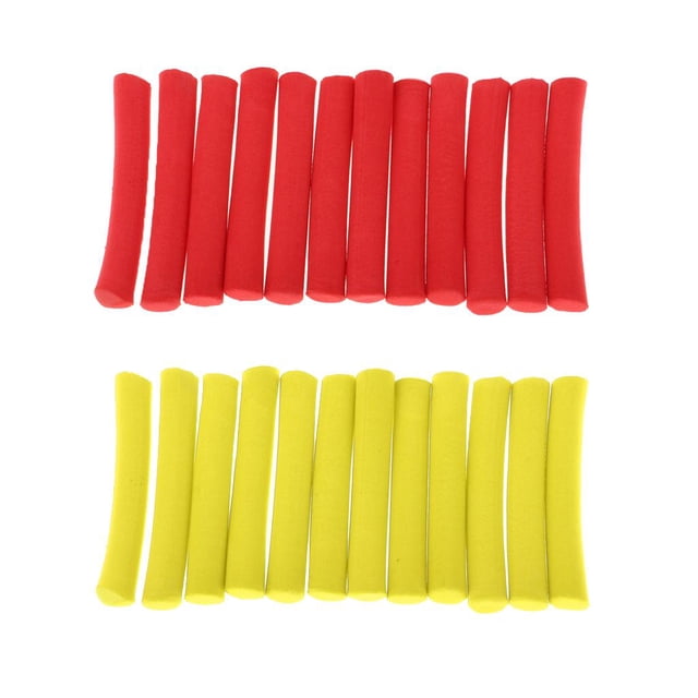 Paquete de 24 varils de espuma EVA, flota de cilindro liviano, para aparejo de atado de moscas, bricoje Macarena Palitos de espuma de pesca de carpa