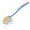 thumbnail image 3 of 1 cepillo de ducha de mango largo de plástico para ducha de baño masaje exfoliante depurador de espalda SPA cepillo de limpieza de la piel Juegos de accesorios de baño Azul Nórdico 2 en 1 Advancent  HA004088-01, 3 of 6