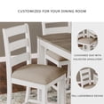 thumbnail image 5 of Ashley Furniture Skempton White Counter Height Dining Table Set - Set of 7, 5 of 11