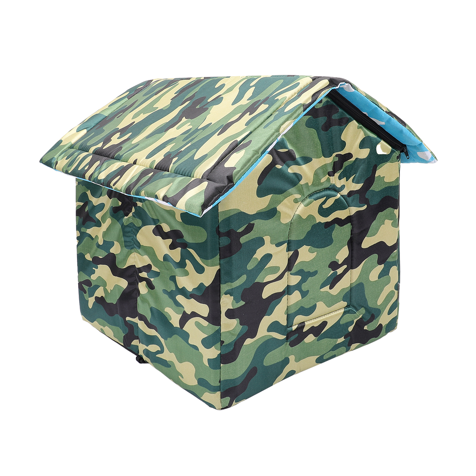 SENNAUX Outdoor Cat House Kitty Shelter Pet Cave Bed for Small Dog Cat Waterproof, 15*13.8*15"