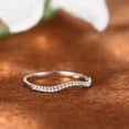 thumbnail image 3 of Brilliant Round Moissanite Eternity Band, Moissanite Wedding Band, Diamond Band, Promise Ring, Stackable Ring, D-VVS1, 18K White Gold Plated, 3 of 8