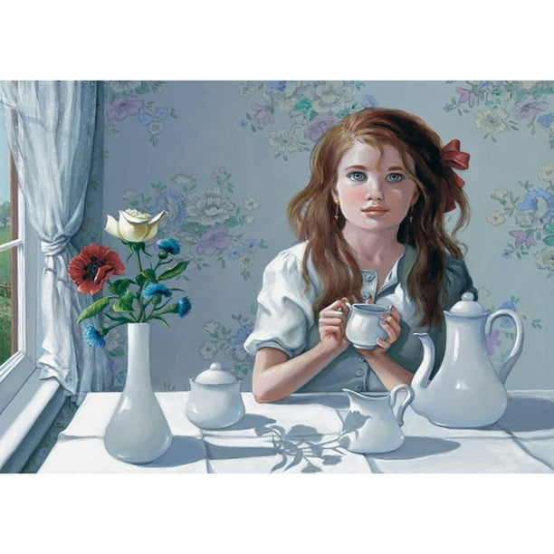 Diamond Painting (DE8922) Figura 5D DIY Punto de cruz cuadrado (Girl-t388) 45x60cm Hugtrwg Para estrenar